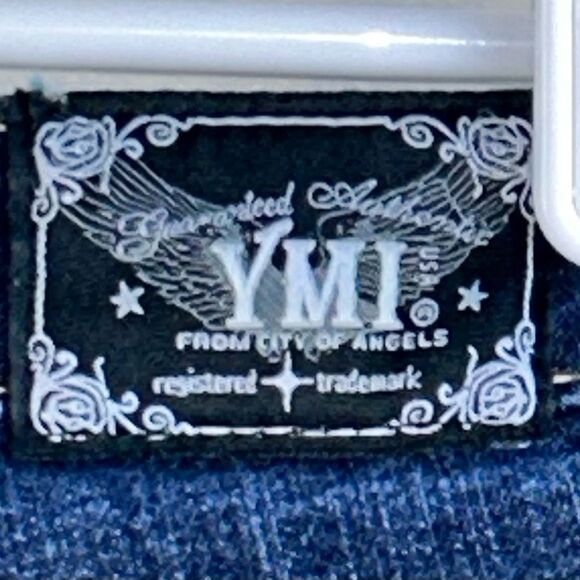 YMI Medium Wash Cotton Blend Skinny Low Rise Jeans Juniors size 5 Y2k - Picture 6 of 7